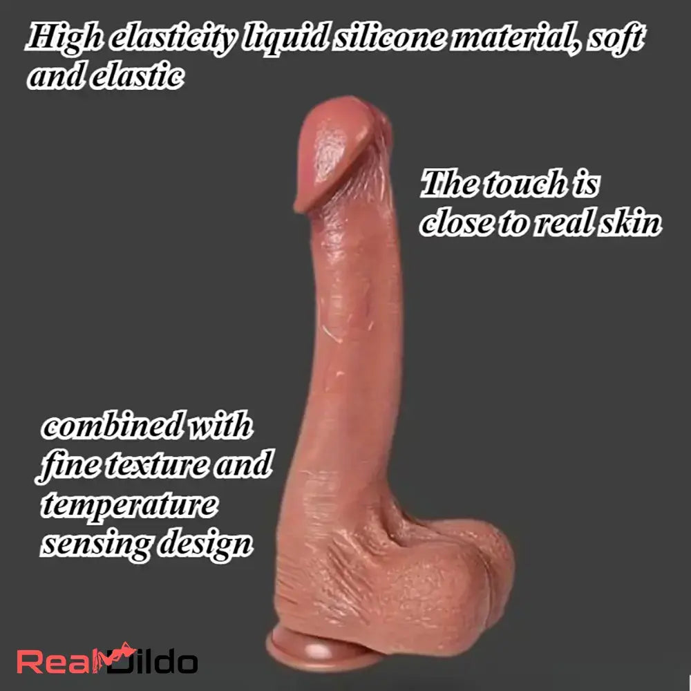 11.42in Liquid Silicone Big Dildo Relax Masturbator Couples' Intimacy Toy