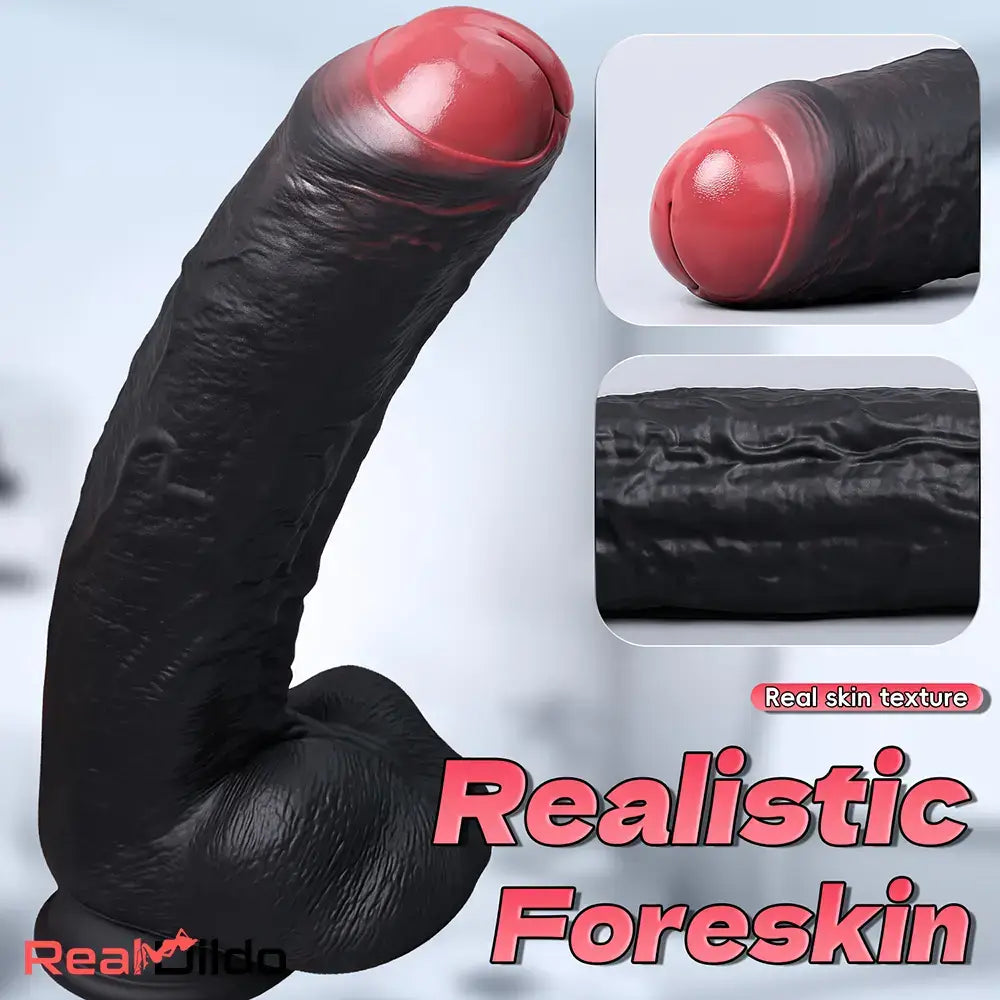 8.35in 10.43in 12.2in Uncut Large Silicone Realistic Skin Dildo Experts to Enjoy