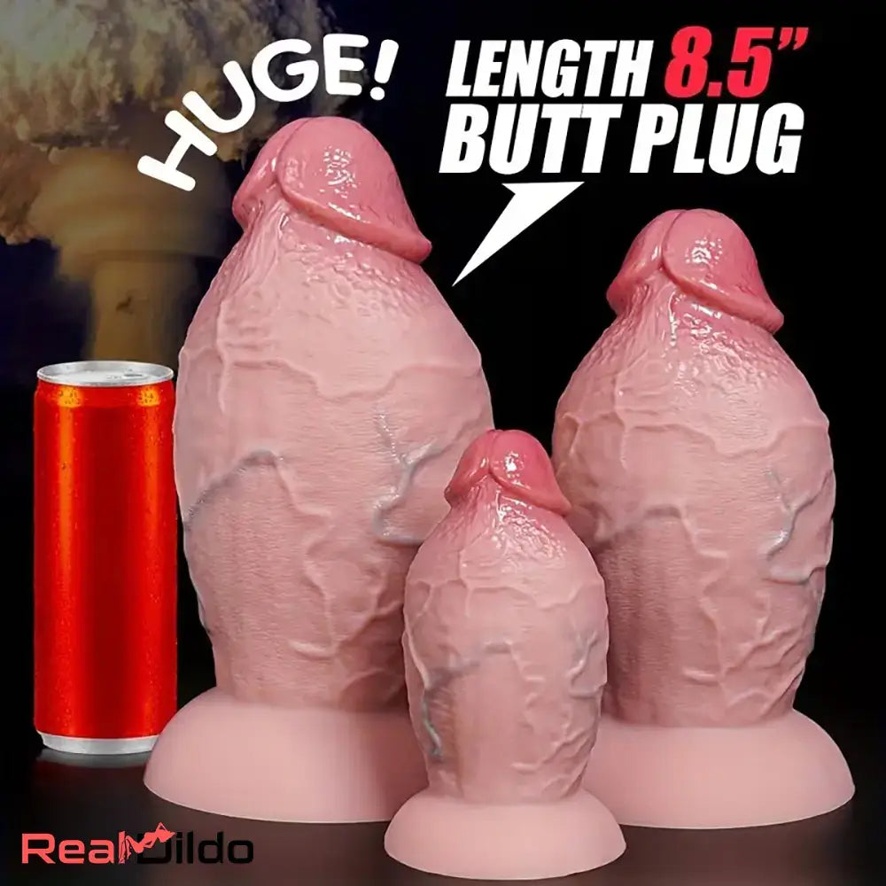 5.71in 8.46in 9.65in Flexible Real Silicone Thick Dildo For Dilation Training