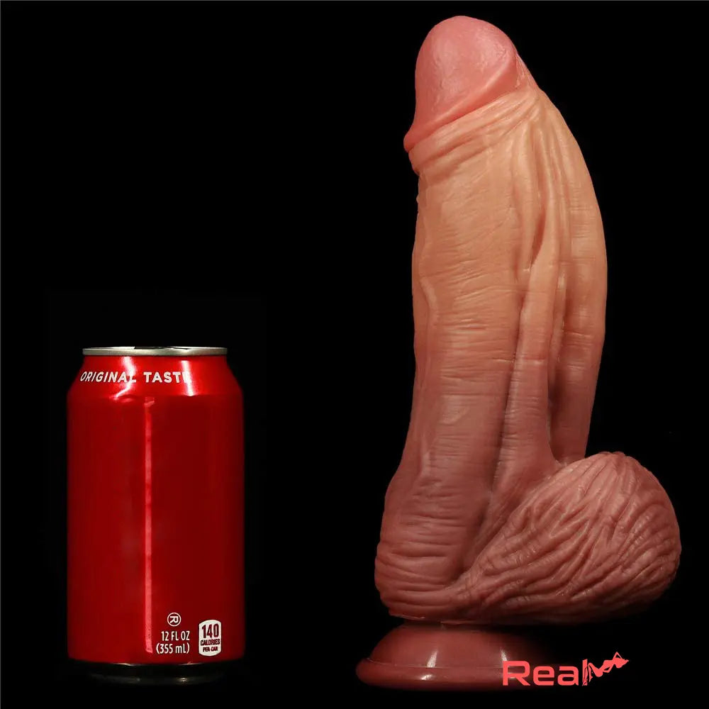 9.64in Realistic Big Glans Thick Body Silicone Dildo For Anus Expansion