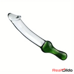 6.49in 8.26in Glass Dual Heads Dildo For Anal Vaginal Pleasure Sex Toy Real Dildo