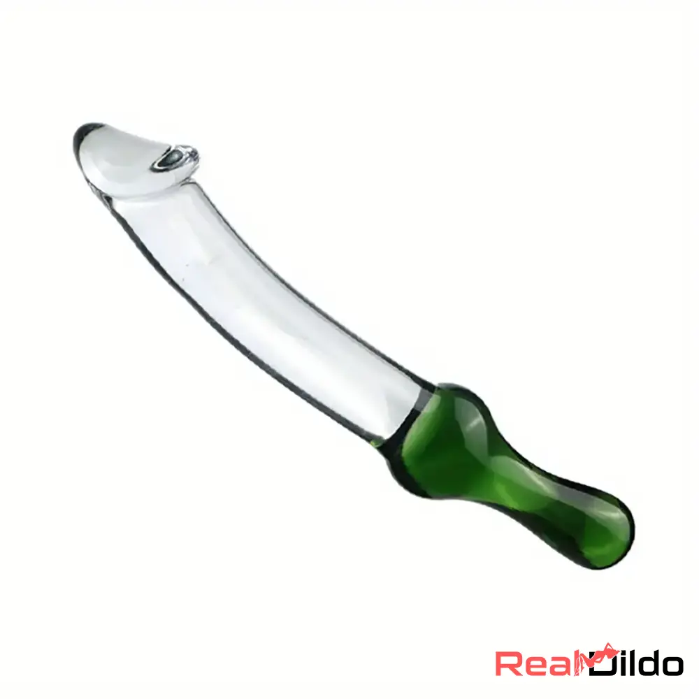 6.49in 8.26in Glass Dual Heads Dildo For Anal Vaginal Pleasure Sex Toy Real Dildo