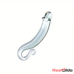 6.49in 8.26in Glass Dual Heads Dildo For Anal Vaginal Pleasure Sex Toy Real Dildo