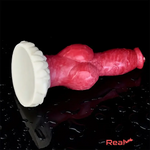 9.25in Unisex Big Dog Knot Silicone Soft Dildo For Prostate Clit Massage Real Dildo